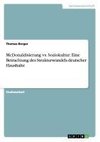 McDonaldisierung vs. Soziokultur: Eine Betrachtung des Strukturwandels deutscher Haushalte