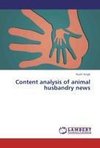 Content analysis of animal husbandry news
