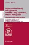 Digital Human Modeling and Applications in Health, Safety, Ergonomics and Risk Management. Human Body Modeling and Ergonomics