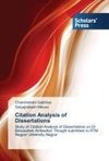 Citation Analysis of Dissertations