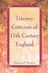 Literary Criticism of Seventeenth-Century England