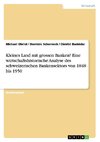 Kleines Land mit grossen Banken? Eine wirtschaftshistorische Analyse des schweizerischen Bankensektors von 1848 bis 1950