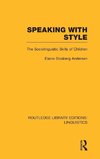 Speaking With Style (RLE Linguistics C