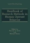 Handbook of Research Methods in Human Operant Behavior