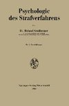 Psychologie des Strafverfahrens