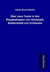 Über neue Funde in den Phosphatlagern von Helmstedt, Büddenstedt und Schleweke