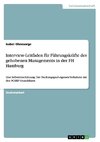Interview-Leitfaden für Führungskräfte des gehobenen Managements in der FH Hamburg