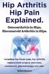 Hip Arthritis, Hip Pain Explained. Osteoarthritis in Hips, Rheumatoid Arthritis in Hips. Including Hip Arthritis Surgery, Hip Flexor Pain, Exercises,