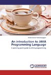 An introduction to JAVA Programming Language