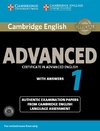Cambridge English Advanced 1 for updated exam.Student's Book with answers and downloadable audio