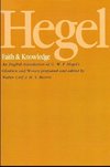 Hegel, G: Hegel: Faith and Knowledge