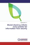 Model-checking infinite state systems for information flow security