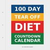 Buy Countdown Calendar: 100 Day Tear-Off Diet Countdown Cale