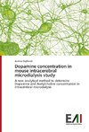 Dopamine concentration in mouse intracerebral microdialysis study