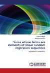 Sums whose terms are elements of linear random regression sequences