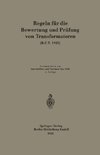 Regeln für die Bewertung und Prüfung von Transformatoren (R.E.T. 1923)