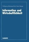 Information und Wirtschaftlichkeit