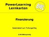 BWL Finanzierung. PowerLearning Lernkarten