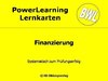 BWL Finanzierung. PowerLearning Lernkarten