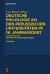 Deutsche Philologie an den preußischen Universitäten im 19. Jahrhundert