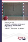Las acciones de contacto sobre el poseedor del balón en balonmano