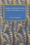 Studies in the Greek and Latin Versions of the Book of             Amos