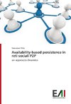 Availability-based persistence in reti sociali P2P