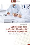 Optimisation de la confection d'horaires de médecins urgentistes