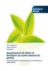 Assessment of effect of fertlizers on some medicinal plants