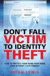 Don't Fall Victim to Identity Theft