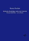 Kritische Streifzüge wider die Unkritik