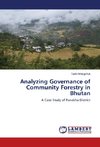 Analyzing Governance of Community Forestry in Bhutan
