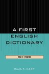 FIRST ENGLISH DICTIONARY, A   PB