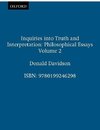 Davidson: Inquiries/Truth and Interpretation