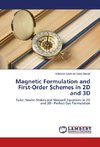 Magnetic Formulation and First-Order Schemes in 2D and 3D