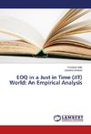 EOQ in a Just in Time (JIT) World: An Empirical Analysis