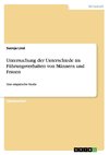 Untersuchung der Unterschiede im Führungsverhalten von Männern und Frauen