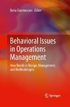 Behavioral Issues in Operations Management