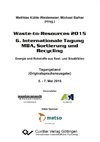 Waste-to-Resources 2015. 6. Internationale Tagung MBA, Sortierung und Recycling