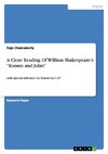 A Close Reading Of William Shakespeare's 