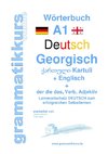 Wörterbuch Deutsch - Georgisch - Englisch Niveau A1
