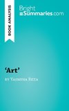 'Art' by Yasmina Reza (Book Analysis)