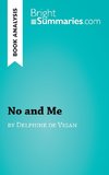 No and Me by Delphine de Vigan (Book Analysis)
