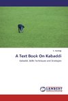 A Text Book On Kabaddi