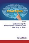 Determining the Effectiveness of Web Based Learning in Sport