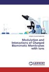 Modulation and Interactions of Charged Biomimetic Membranes with Ions