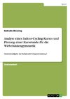 Analyse eines Indoor-Cycling-Kurses und Planung einer Kursstunde für die Wirbelsäulengymnastik
