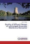 Quality of Effluent Stream of submerged Anaerobic Membrane Bioreactor