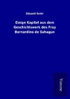 Einige Kapitel aus dem Geschichtswerk des Fray Bernardino de Sahagun
