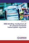DNA binding mechanism of an unusual bacterial transcription regulator